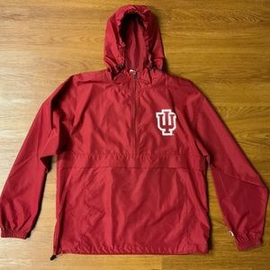 Champion Indiana Hoosiers Mens Crimson Windbreaker